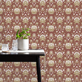 Issey Red by Fine Decor Floral Wallpaper – Brewster Home Fashions FD43823