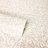 Rabanne Neutral by Fine Decor Ditsy Leaves Botanical Wallpaper – Brewster Home Fashions FD43824