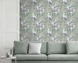 Simonetta Seafoam by Fine Decor Heron Wallpaper – Brewster Home Fashions FD43826