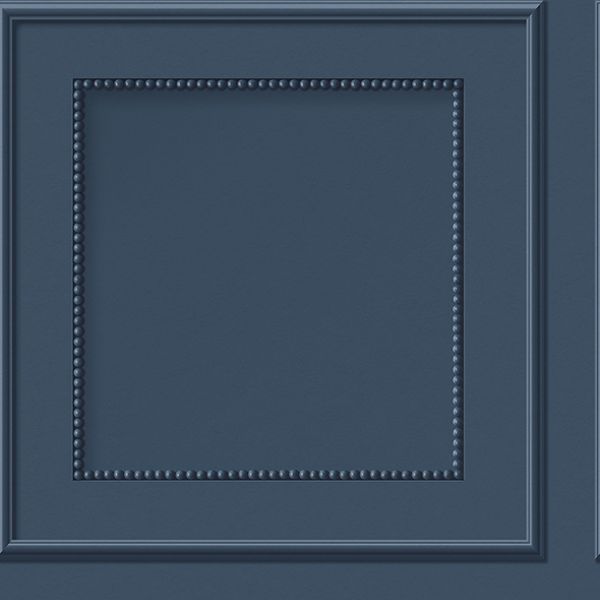 Cezanne Dark Blue Beaded Panel Wallpaper by Fine Decor