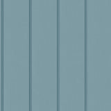 Fine Decor Killian Light Blue wood panel wallpaper roll and room scene