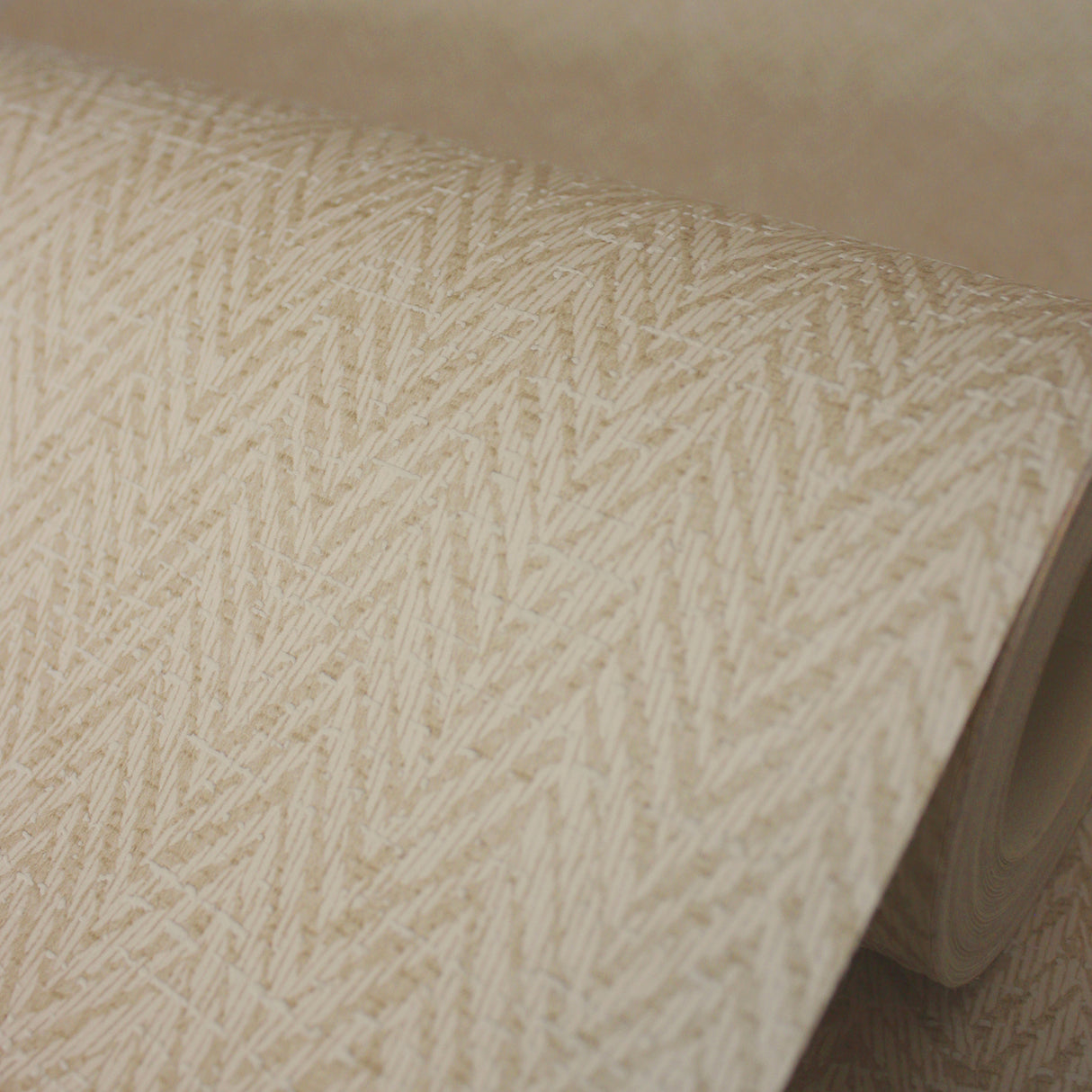 Judd Wheat by Fine Decor Chevron Wallpaper – Brewster Home Fashions FD43834