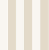 Fine Decor Tavish Neutral Stripe Wallpaper roll and room view