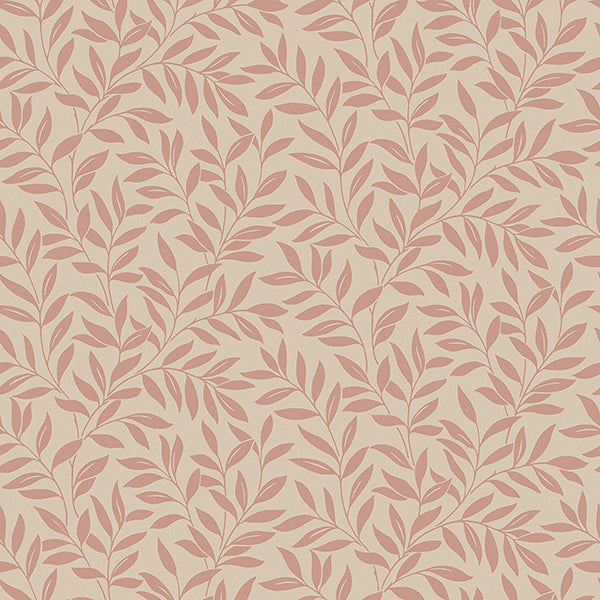 Fine Decor Marin Blush Leaf Trail Wallpaper FD43840