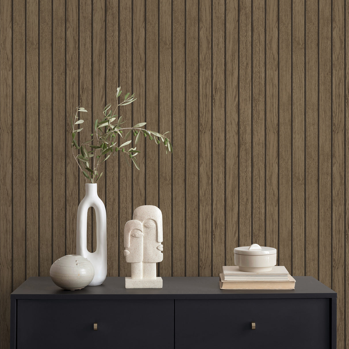 Manolo Brown by Fine Decor Wooden Slat Wallpaper – Brewster Home Fashions FD43842