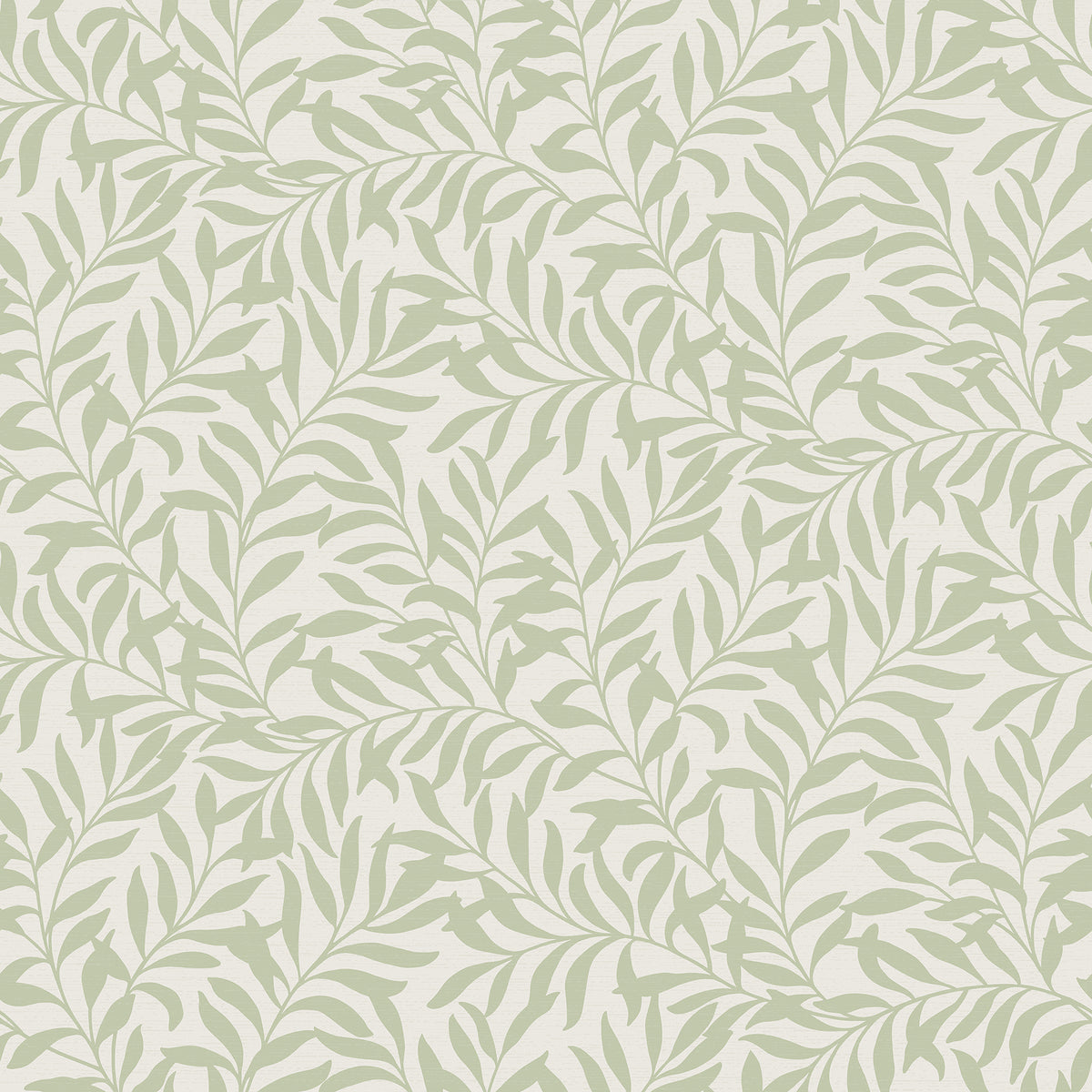 Salix Sage Trailing Leaf Wallpaper by Fine Decor - FD43942