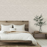 Sewell Light Grey by Fine Decor Coarse Fabric Texture Transitional Washable Strippable Non Woven Wallpaper - Fine Decor FD43947
