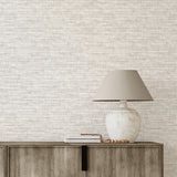 Sewell Light Grey by Fine Decor Coarse Fabric Texture Transitional Washable Strippable Non Woven Wallpaper - Fine Decor FD43947