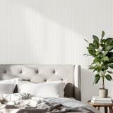 Ticking Grey Mini Stripe Grey and White by Fine Decor Traditional Ticking Stripe Unpasted Non Woven Wallpaper - FD43958
