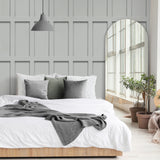 Conall Grey by Fine Decor Rectangular Wood Panel Wallpaper Non Woven Unpasted Washable Strippable Great Britain Medley Collection - FD43964