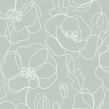 Cyrene Sage Linear Floral Wallpaper by Fine Decor - FD43965