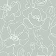 Cyrene Sage Linear Floral Wallpaper by Fine Decor - FD43965