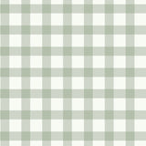 Belen Sage Gingham Wallpaper by Fine Decor - FD43970