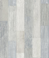 Pallet Board Blue Wallpaper with Vertical Faux Wood Plank Pattern - York FH4002