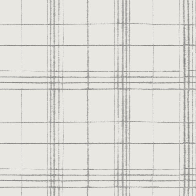 Farmhouse Plaid Beige & Grey Wallpaper
