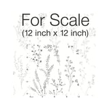 Wildflower Sprigs Black & White Wallpaper with Bohemian Floral Pattern - York FH4026
