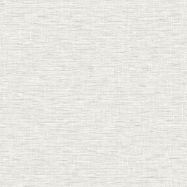 Silk Linen Weave White Wallpaper with Textured Linen Look - York FH4059