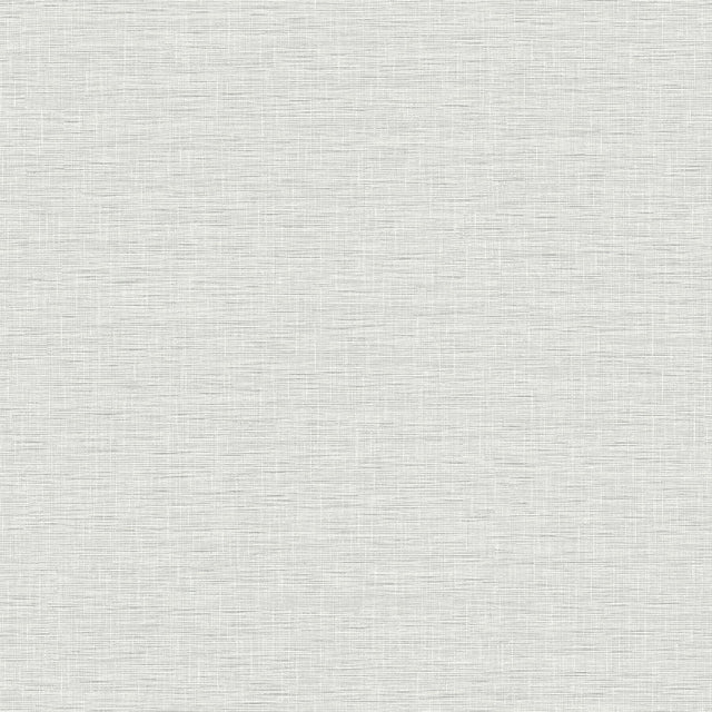Silk Linen Weave Grey Wallpaper with Textured Linen Look - York FH4060