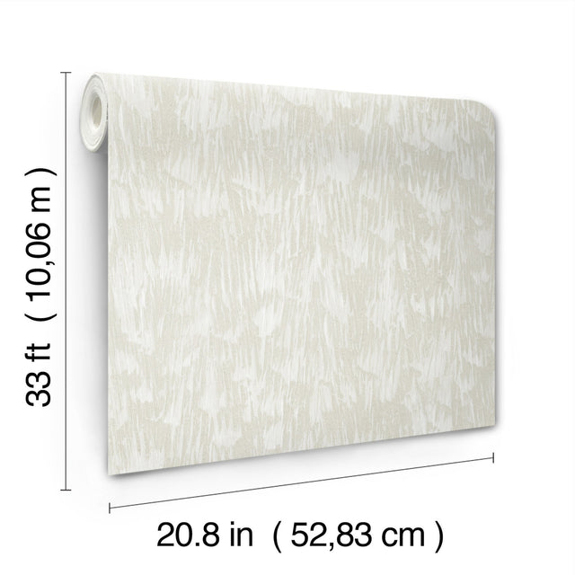 Gilded Plume Light Cream Textured Wallpaper - York FM1002