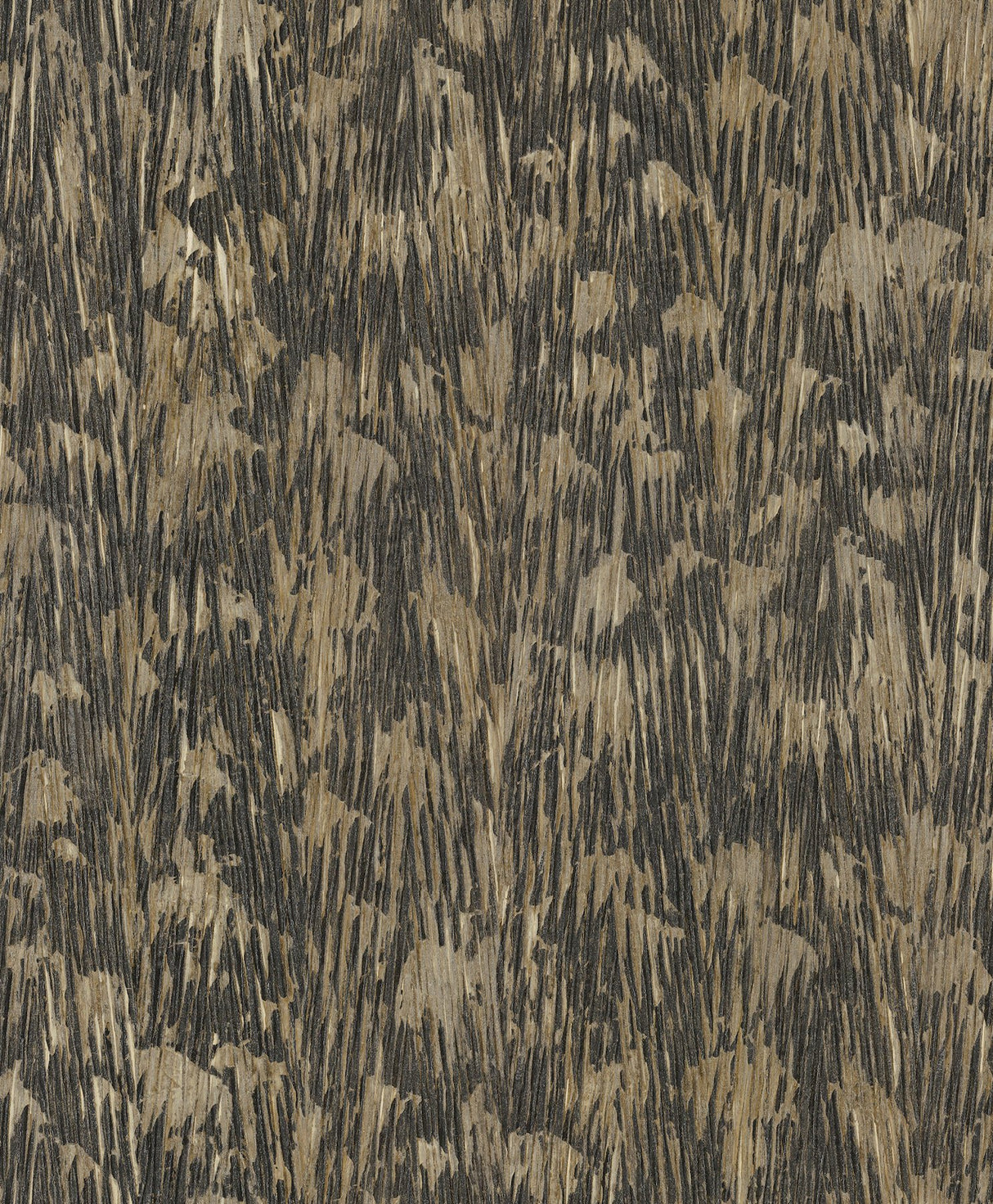 Gilded Plume Black Wallpaper with Metallic Textured Feather Motif - York FM1004