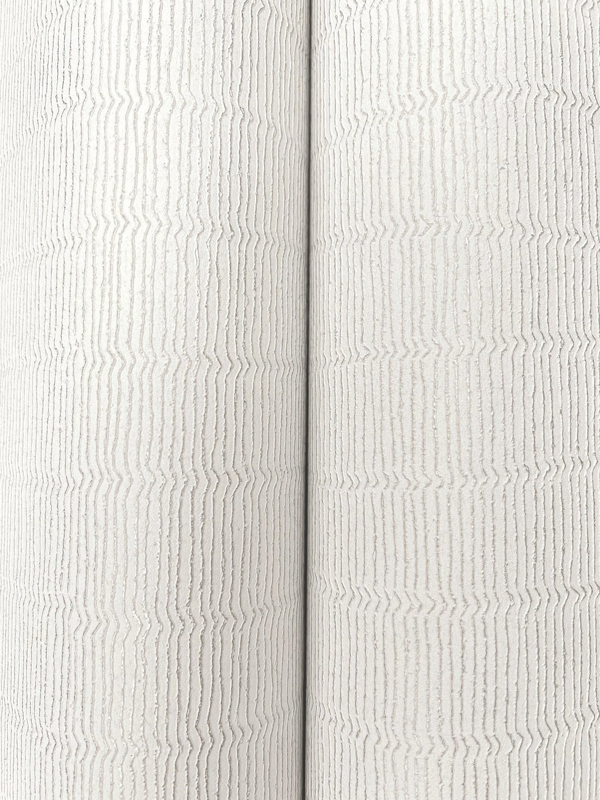 Tectonic Texture White & Silver Modern Striped Metallic Wallpaper - York FM1012