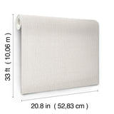 Tectonic Texture White & Silver Modern Striped Metallic Wallpaper - York FM1012
