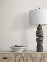 Tectonic Texture White & Silver Modern Striped Metallic Wallpaper - York FM1012