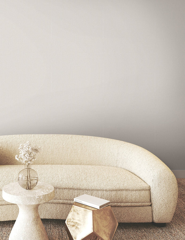 Tectonic Texture White & Silver Modern Striped Metallic Wallpaper - York FM1012