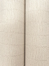 Tectonic Texture Almond & Silver Wallpaper with Metallic Modern Striped Motif - York FM1013