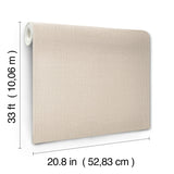 Tectonic Texture Almond & Silver Wallpaper with Metallic Modern Striped Motif - York FM1013