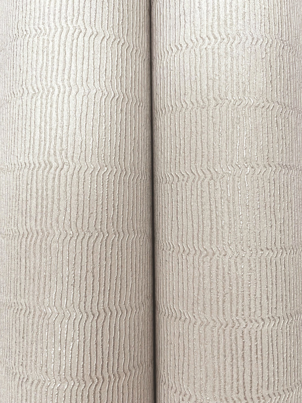 Tectonic Texture Grey & Silver Wallpaper with Metallic Modern Striped Pattern - York FM1014