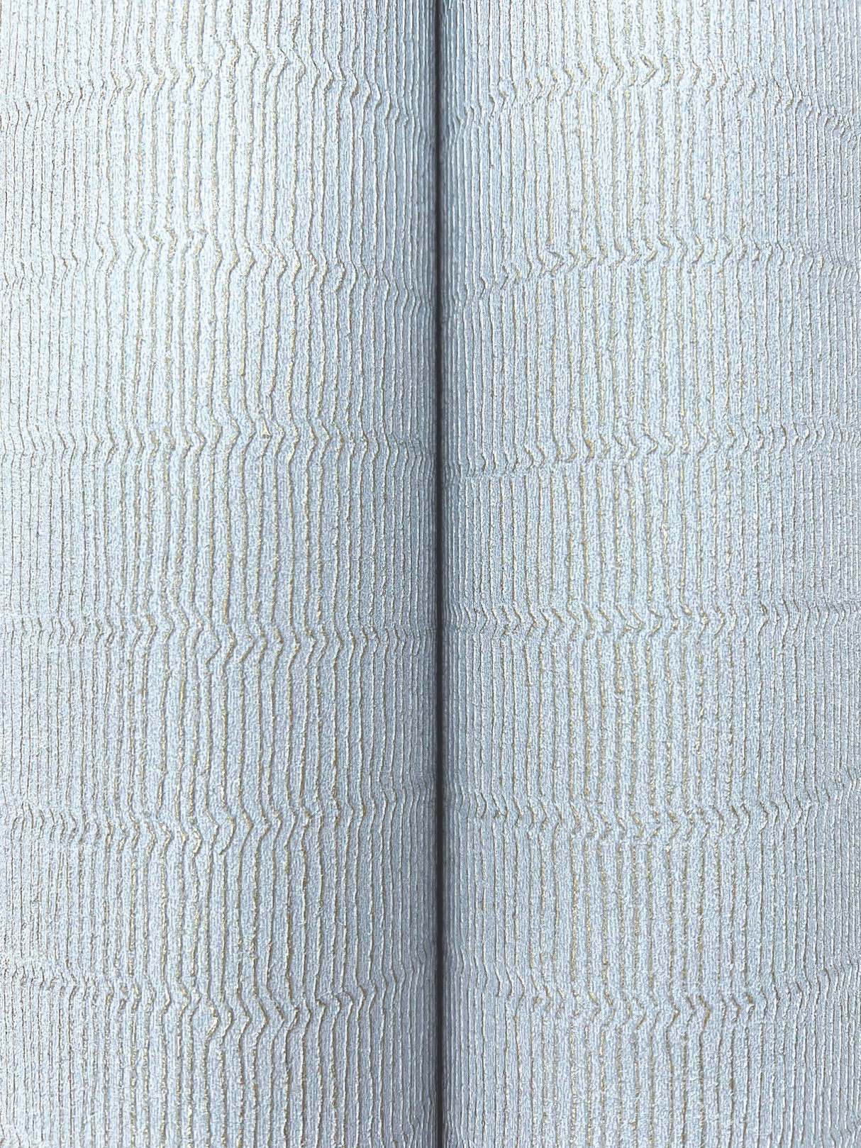 Tectonic Texture Blue & Silver Modern Striped Metallic Wallpaper - York FM1015