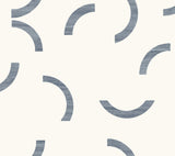 Lunula Navy Geometric Modern Wallpaper - York FM1023