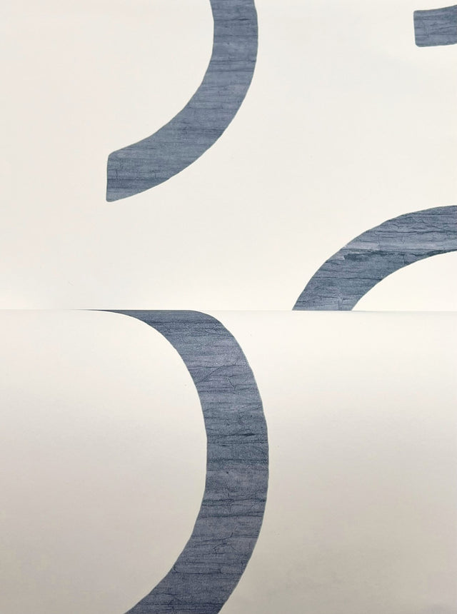 Lunula Navy Geometric Modern Wallpaper - York FM1023