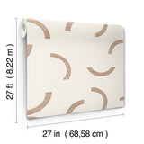 Lunula Clay Geometric Non Woven Wallpaper - York FM1024