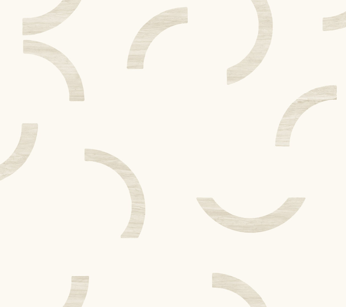 Lunula Ivory Geometric Modern Wallpaper - York FM1025