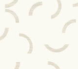 Lunula Ivory Geometric Modern Wallpaper - York FM1025
