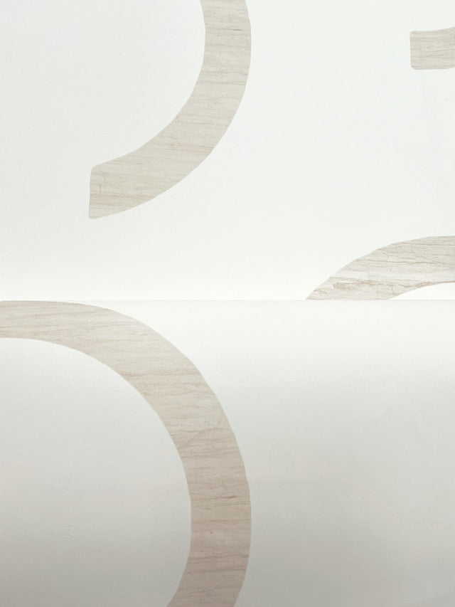 Lunula Ivory Geometric Modern Wallpaper - York FM1025