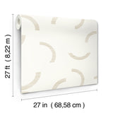 Lunula Ivory Geometric Modern Wallpaper - York FM1025