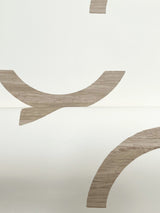 Lunula Taupe Geometric Non Woven Wallpaper - York FM1026