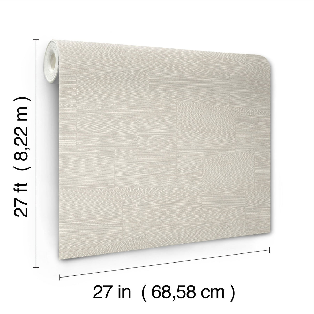 Higher Ground Geo Stone Grey Wallpaper with Modern Geometric Raised Ink - York FM1031