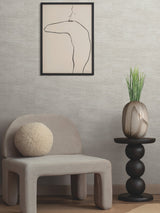 Higher Ground Geo Stone Grey Wallpaper with Modern Geometric Raised Ink - York FM1031