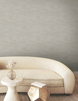 Higher Ground Geo Stone Grey Wallpaper with Modern Geometric Raised Ink - York FM1031