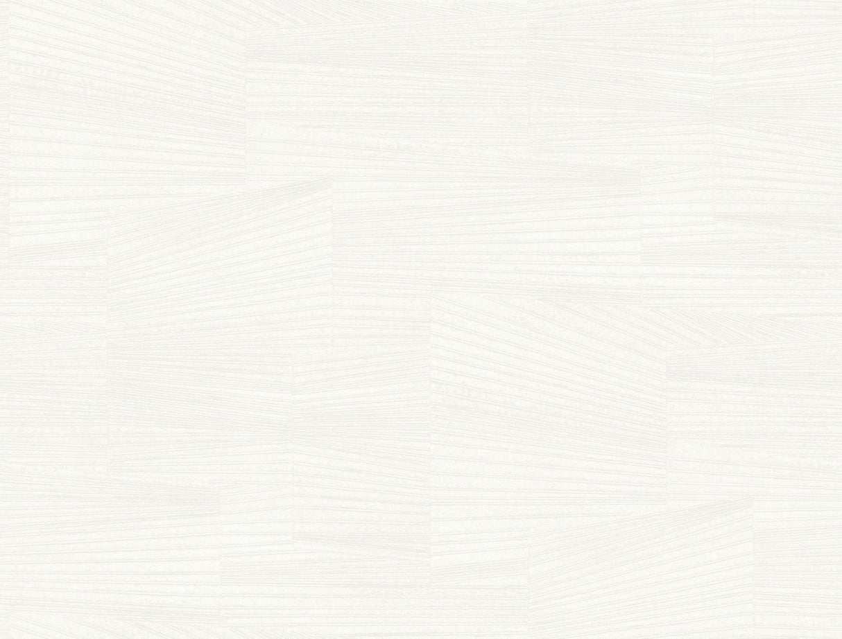Higher Ground Geo Alabaster Modern Geometric Wallpaper - York FM1033
