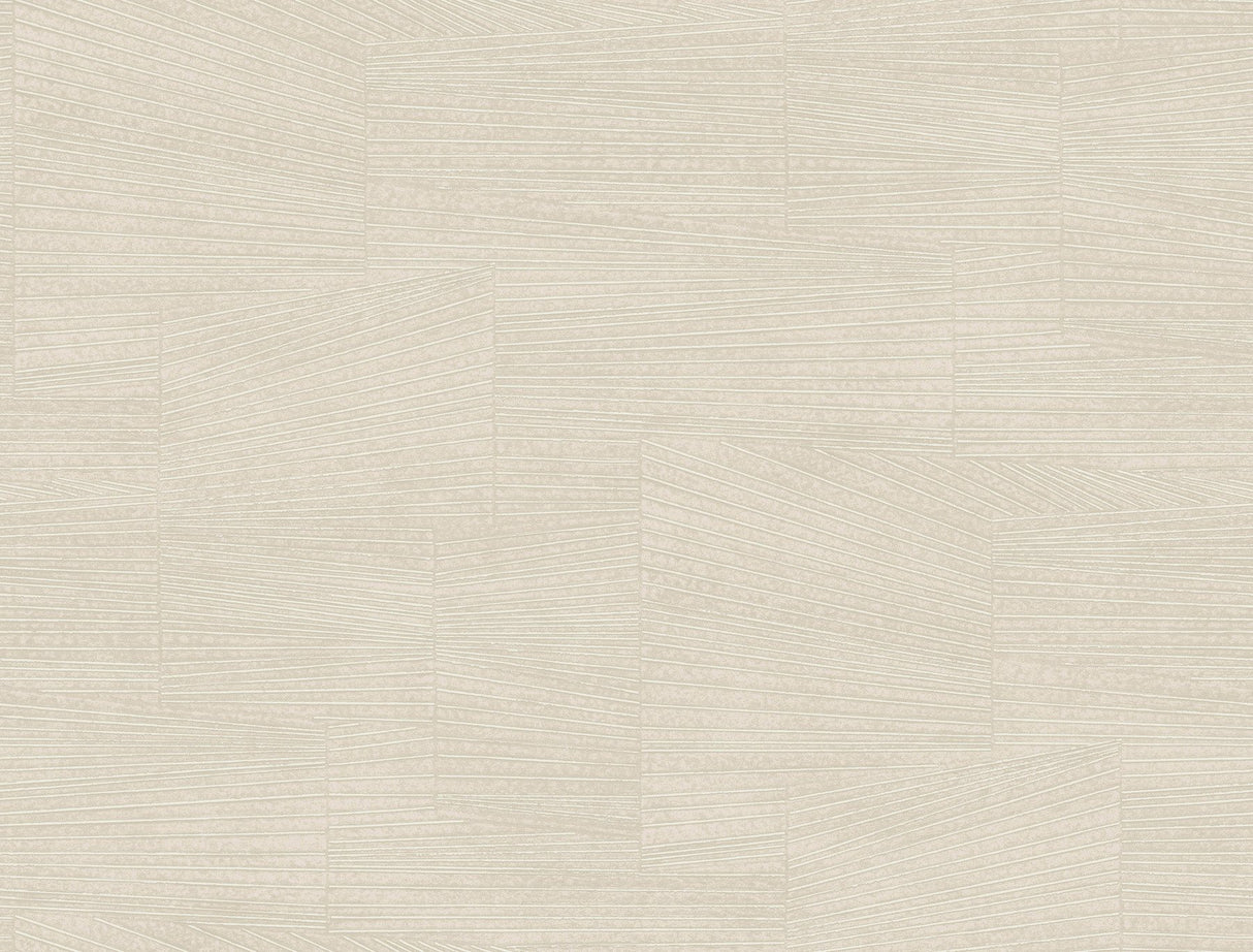 Higher Ground Geo Straw Wallpaper with Modern Geometric Linework - York FM1034