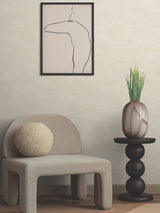 Higher Ground Geo Straw Wallpaper with Modern Geometric Linework - York FM1034