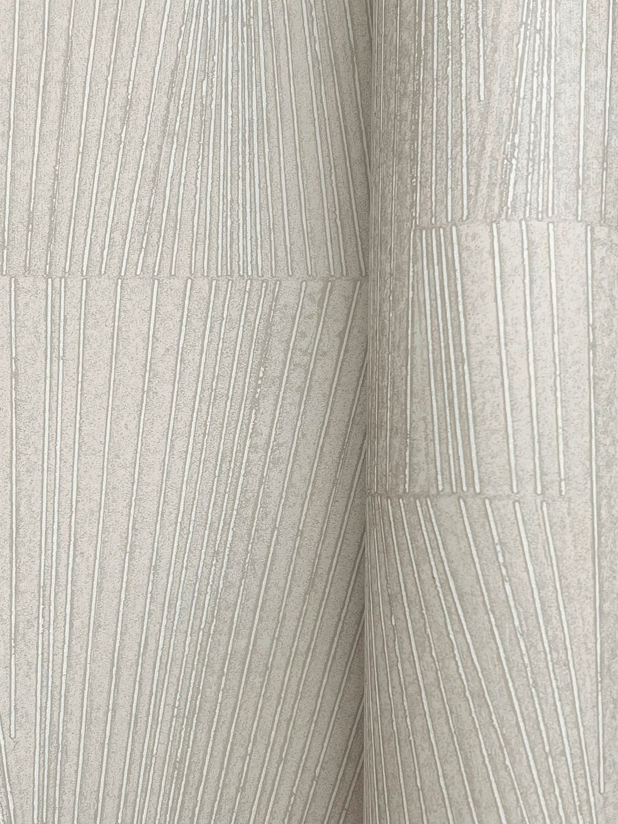 Higher Ground Geo Linen Wallpaper with Modern Geometric Raised Ink Pattern - York FM1035