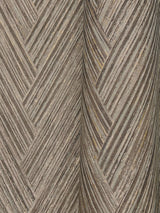 Thatched Chevron Charcoal Wallpaper with Metallic Raised Ink in Transitional Chevron Pattern - York FM1051