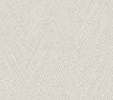 Thatched Chevron Light Neutral Wallpaper with Metallic Raised Ink Texture - York FM1052