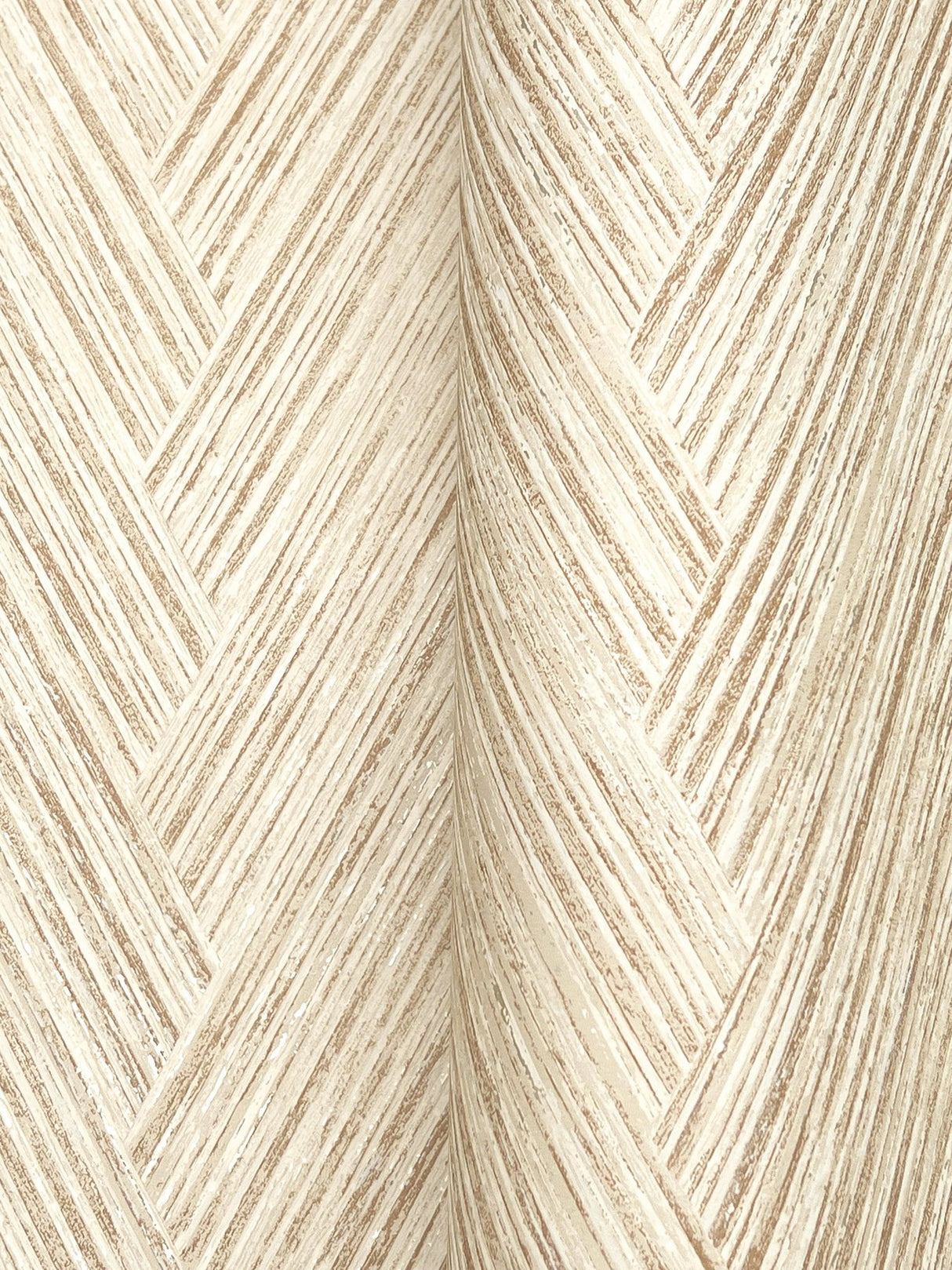 Thatched Chevron Terracotta Wallpaper with Metallic Raised Ink - York FM1053